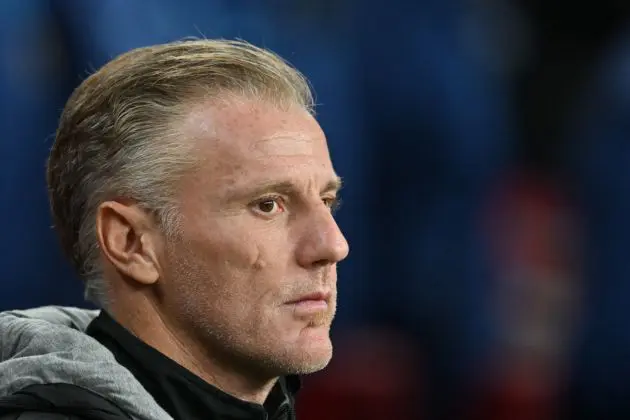 Malta's coach Michele Marcolini reacts prior to the UEFA Euro 2024 Group C qualifying football match between England and Malta, at Wembley stadium, in north London, on November 17, 2023. (Photo by Glyn KIRK / AFP) / NOT FOR MARKETING OR ADVERTISING USE / RESTRICTED TO EDITORIAL USE (Photo by GLYN KIRK/AFP via Getty Images)