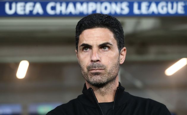 BERGAMO, ITALY - SEPTEMBER 19: Arsenal FC head coach Mikel Arteta looks on during the UEFA Champions League 2024/25 League Phase MD1 match between Atalanta BC and Arsenal FC at Stadio di Bergamo on September 19, 2024 in Bergamo, Italy. (Photo by Marco Luzzani/Getty Images)