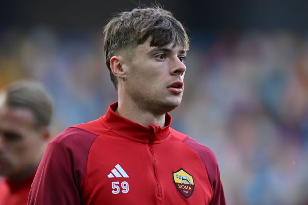 UDINE, ITALY - APRIL 25: Nicola Zalewski of AS Roma during the Serie A TIM match between Udinese Calcio and AS Roma at Dacia Arena on April 25, 2024 in Udine, Italy.(Photo by Alessandro Sabattini/Getty Images) (Photo by Alessandro Sabattini/Getty Images)