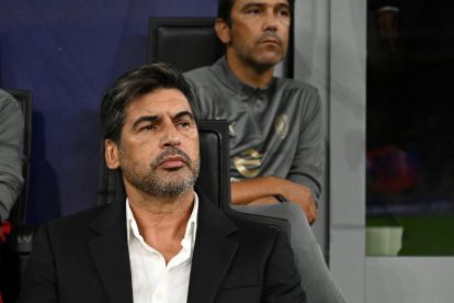 AC Milan's Portuguese coach Paulo Fonseca looks on prior to the UEFA Champions League 1st round day 1 football match between AC Milan and Liverpool FC at the San Siro stadium in Milan on September 17, 2024. (Photo by Piero Cruciatti / AFP) (Photo by PIERO CRUCIATTI/AFP via Getty Images)