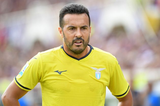 FLORENCE, ITALY - SEPTEMBER 22: Pedro Rodriguez of SS Lazio in action during the Serie match between Fiorentina and Lazio at Stadio Artemio Franchi on September 22, 2024 in Florence, Italy. (Photo by Marco Rosi - SS Lazio/Getty Images)