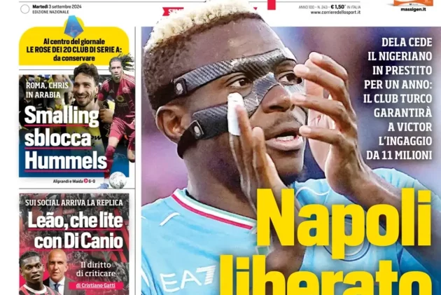 Today's Papers: Corriere dello Sport