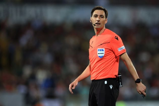 Referee Ricardo de Burgos Bengoetxea during an international friendly soccer match between Portugal and Sweden. He will take charge of Italy-Israel on October 14. EPA-EFE/ESTELA SILVA