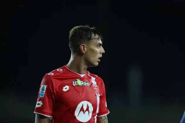 Monza's midfielder Daniel Maldini during the Serie A soccer match Empoli FC vs AC Monza at Carlo Castellani stadium in Empoli, Italy, 17 August 2024. EPA-EFE/CLAUDIO GIOVANNINI