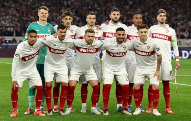 Juventus's upcoming opponents VfB Stuttgart pose for a picture ahead of the UEFA Champions League soccer match between VFB Stuttgart and Sparta Prague, in Stuttgart, Germany, 01 October 2024. EPA-EFE/ANNA SZILAGYI