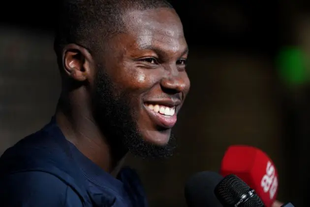 US midfielder Yunus Musah speaks to the media during a post match press conference after the men's friendly soccer match between the US and Panama, in Austin, Texas, USA, 12 Oct. 2024. EPA-EFE/DUSTIN SAFRANEK