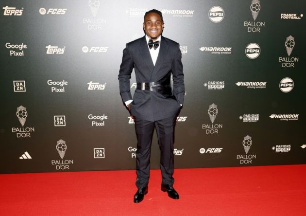 Nigerian player Ademola Lookman arrives for the Ballon d'Or 2024 ceremony at the Theatre du Chatelet in Paris, France, 28 October 2024. EPA-EFE/MOHAMMED BADRA