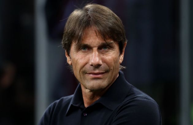 MILAN, ITALY - OCTOBER 29: SSC Napoli coach Antonio Conte looks on before the Serie A match between AC Milan and SSC Napoli at Stadio Giuseppe Meazza on October 29, 2024 in Milan, Italy. (Photo by Marco Luzzani/Getty Images)