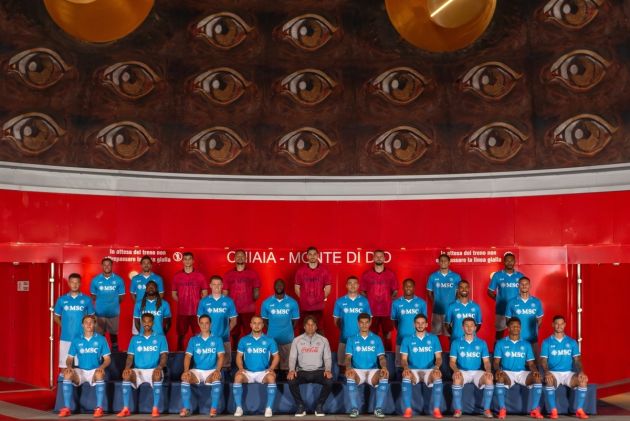 Official Napoli team photograph for the 2024-25 season (picture: @sscnapoli via X)