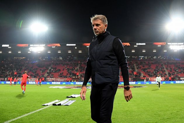 ENSCHEDE, NETHERLANDS - OCTOBER 24: SS Lazio head coach Marco Baroni during the UEFA Europa League 2024/25 League Phase MD3 match between FC Twente and S.S. Lazio at FC Twente Stadium on October 24, 2024 in Enschede, Netherlands. (Photo by Marco Rosi - SS Lazio/Getty Images)