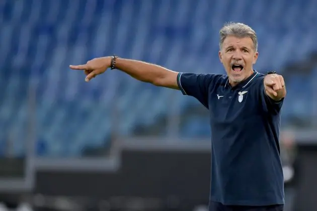 ROME, ITALY - OCTOBER 27: SS Lazio head coach Marco Baroni during the Serie A match between SS Lazio and Genoa at Stadio Olimpico on October 27, 2024 in Rome, Italy. (Photo by Marco Rosi - SS Lazio/Getty Images)