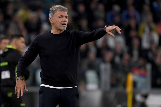 TURIN, ITALY - OCTOBER 19: SS Lazio head coach Marco Baroni during the Serie match between Juventus and Lazio at Allianz Stadium on October 19, 2024 in Turin, Italy. (Photo by Marco Rosi - SS Lazio/Getty Images)