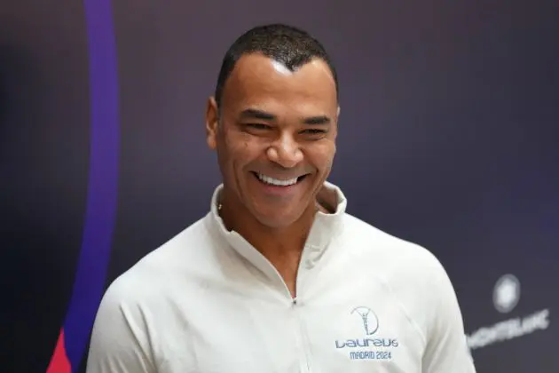 MADRID, SPAIN - APRIL 21: Laureus Academy Member Cafu during an interview prior to the Laureus World Sports Awards Madrid 2024 at the Palacio de Cibeles on April 21, 2024 in Madrid, Spain. (Photo by Angel Martinez/Getty Images for Laureus)