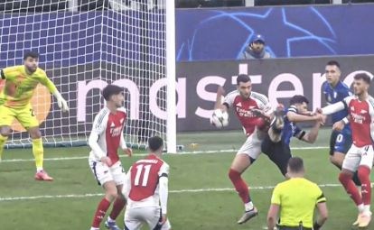 Inter Arsenal penalty Mikel Merino