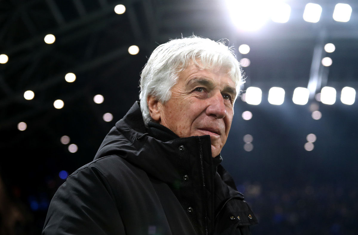 BERGAMO, ITALY - DECEMBER 10: Atalanta head coach Gian Piero Gasperini looks on before the UEFA Champions League 2024/25 League Phase MD6 match between Atalanta BC and Real Madrid CF at Stadio di Bergamo on December 10, 2024 in Bergamo. Italy. (Photo by Marco Luzzani/Getty Images)