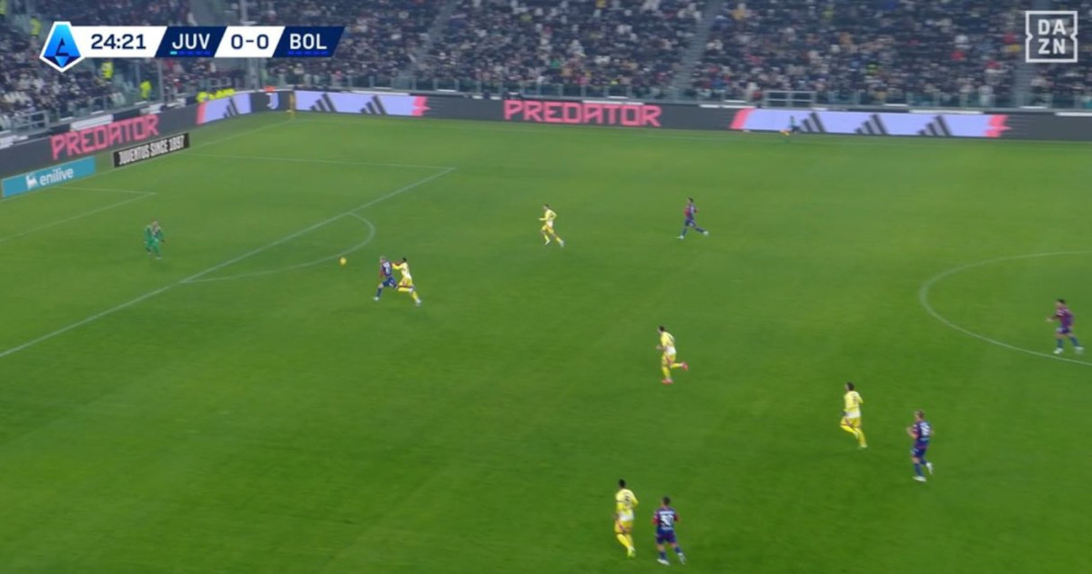 Important detail why Kalulu did not receive a red card in Juventus-Bologna at 26th minute