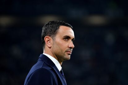 TURIN, ITALY - DECEMBER 29: Raffaele Palladino, Head Coach of Fiorentina, looks on prior to the Serie A match between Juventus and Fiorentina at Allianz Stadium on December 29, 2024 in Turin, Italy. (Photo by Valerio Pennicino/Getty Images)