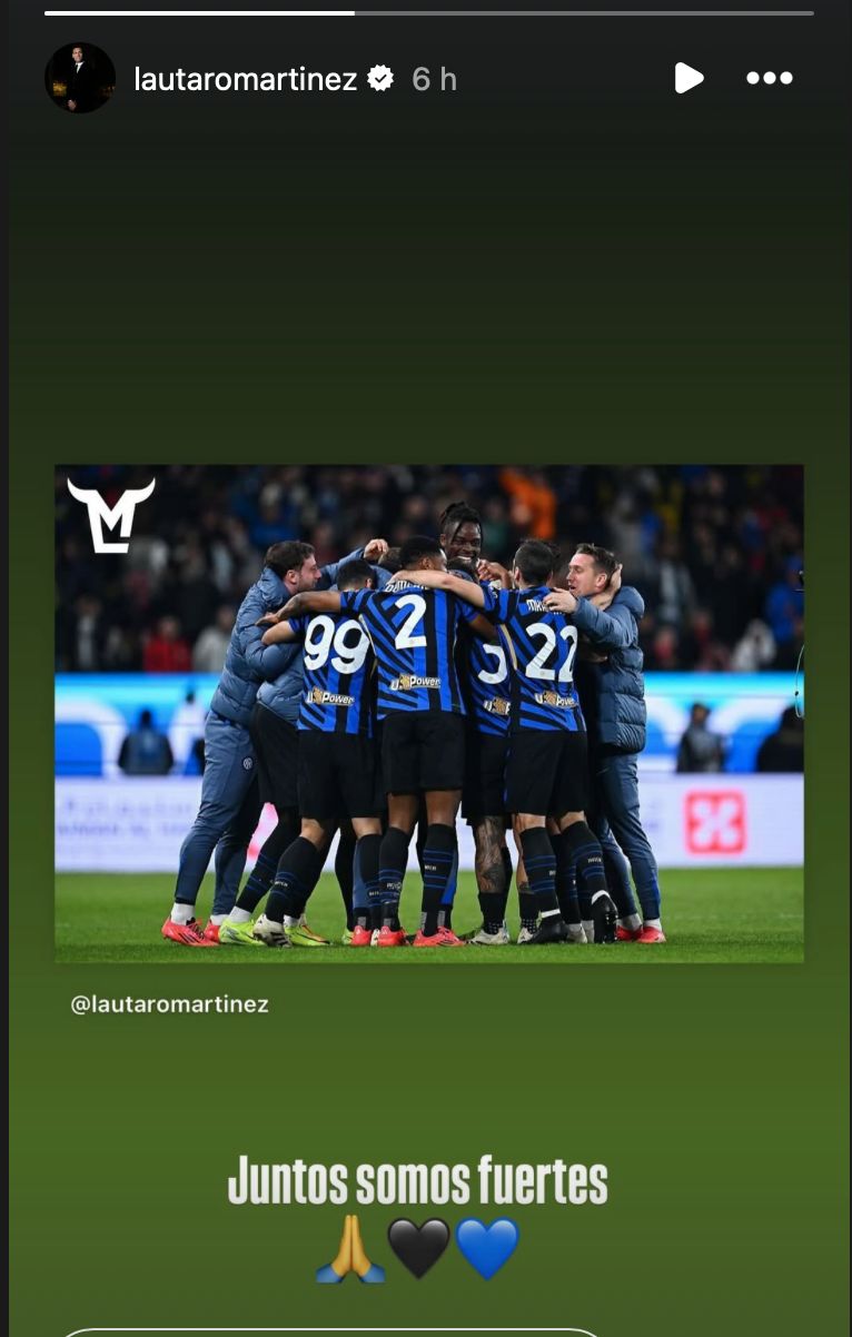 Lautaro Martinez envoie un message à l'Inter