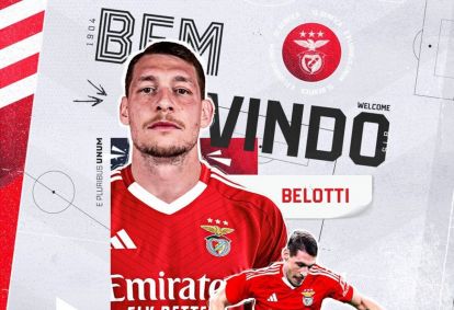 Official: Andrea Belotti joins Benfica on loan from Como.