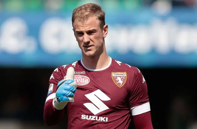 Joe Hart of Torino FC gestures during the Serie A match between AC ChievoVerona and FC Torino at Stadio Marc'Antonio Bentegodi on April 23, 2017 in Verona, Italy. (Photo by Emilio Andreoli/Getty Images)