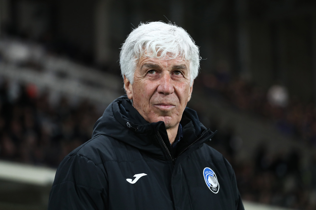 Bergamo, Italy - March 16: Gian Piero Gasperini, head coach of Atalanta, watches before the game of Serie A between Atalanta and FC Internazionale in the certainly stage on March 16, 2025 in Bergamo, Italy. (Photo by Marco Luzzani/Getty Images)