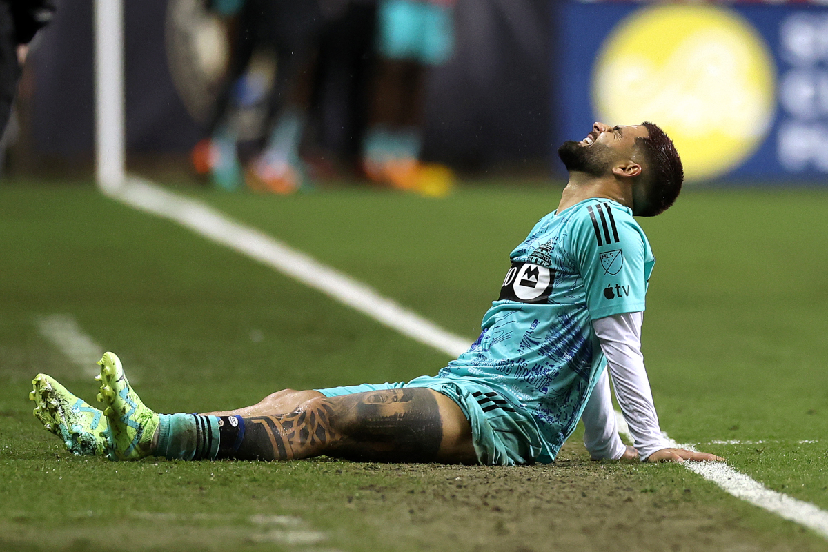 CHESTER, PENNSYLVANIA - 22 APRILE: Lorenzo Insigne #24 del Toronto FC reagisce contro il Philadelphia Union al Subaru Park il 22 aprile 2023 a Chester, Pennsylvania. (Foto di Tim Nwachukwu/Getty Images)
