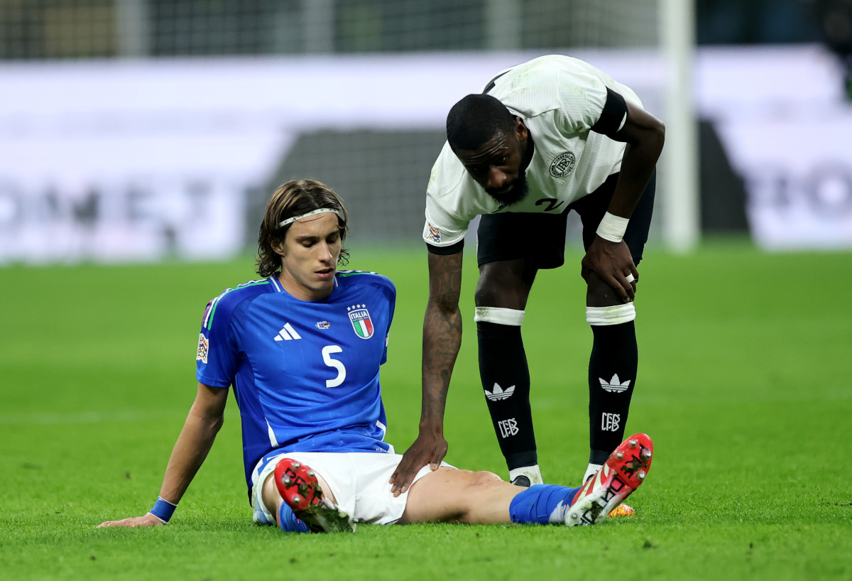 Watch: Calafiori limps away after Italy-Germany injury fear: ‘I don’t ...