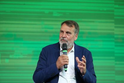 ROME, ITALY - JUNE 17: The former Italy and Juventus player 'Azzurri Legends' Marco Tardelli attends a interview during 'Casa Azzurri' at pratibus district on June 17, 2021 in Rome, Italy. (Photo by Paolo Bruno/Getty Images)
