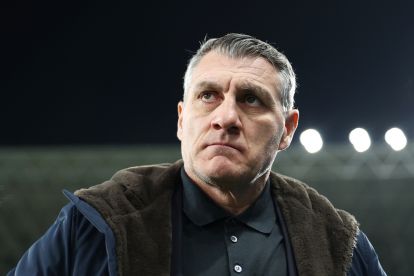 RIYADH, SAUDI ARABIA - JANUARY 06: Former FC Internazionale player Christian Vieri looks on prior to the Italian Super Cup Final between FC Internazionale and AC Milan at Kingdom Arena on January 06, 2025 in Riyadh, Saudi Arabia. (Photo by Yasser Bakhsh/Getty Images) (Liverpool prediction)