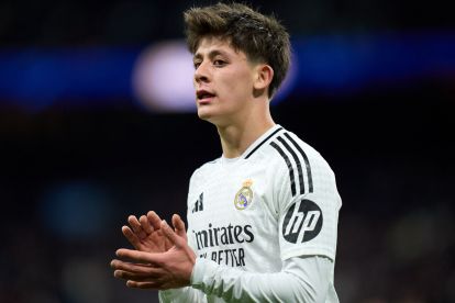 MADRID, SPAIN - JANUARY 16: Arda Guler of Real Madrid reacts during the Copa Del Rey match between Real Madrid and Celta de Vigo at Estadio Santiago Bernabeu on January 16, 2025 in Madrid, Spain. (Photo by Angel Martinez/Getty Images) (Inter links)