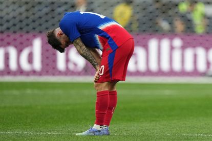 Christian Pulisic of the United States reacts during a CONCACAF Nations League semifinal match.