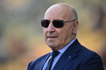 PARMA, Italia - 05 April: Ketua Giuseppe Marotta dari FC International terlihat sebelum pertandingan Serie A Bethaeen Parma dan FC International di stadion Ennio Tardini pada 05 April 2025 di Parma, Italia. (Foto oleh Alessandro Sabattini/Getty Images)