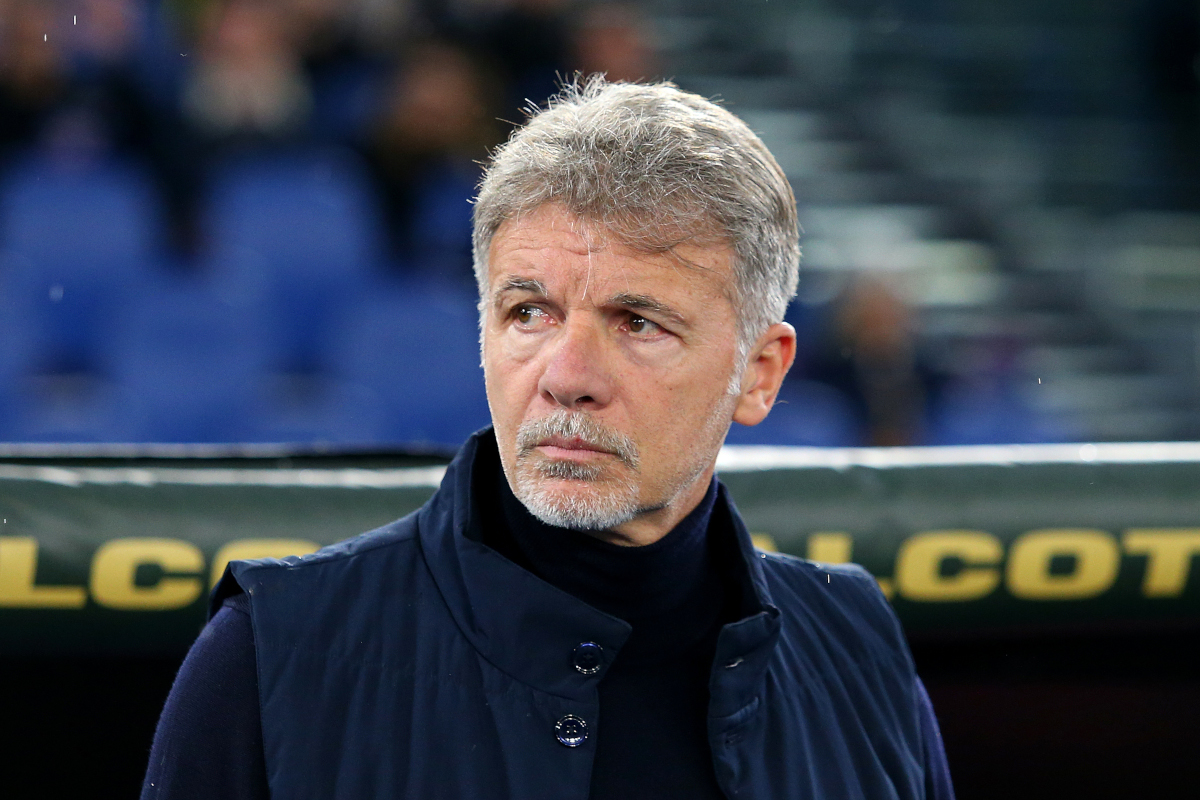 ROME, ITALY - APRIL 13: Marco Baroni, Head Coach of Lazio, looks on prior to the Serie A match between SS Lazio and AS Roma at Stadio Olimpico on April 13, 2025 in Rome, Italy. (Photo by Paolo Bruno/Getty Images)