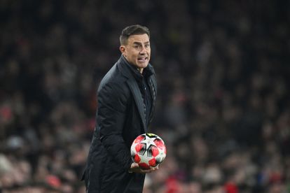 LONDON, ENGLAND - JANUARY 22: Fabio Cannavaro, Head Coach of GNK Dinamo, looks on during the UEFA Champions League 2024/25 League Phase MD7 match between Arsenal FC and GNK Dinamo at Emirates Stadium on January 22, 2025 in London, England. (Photo by Justin Setterfield/Getty Images)