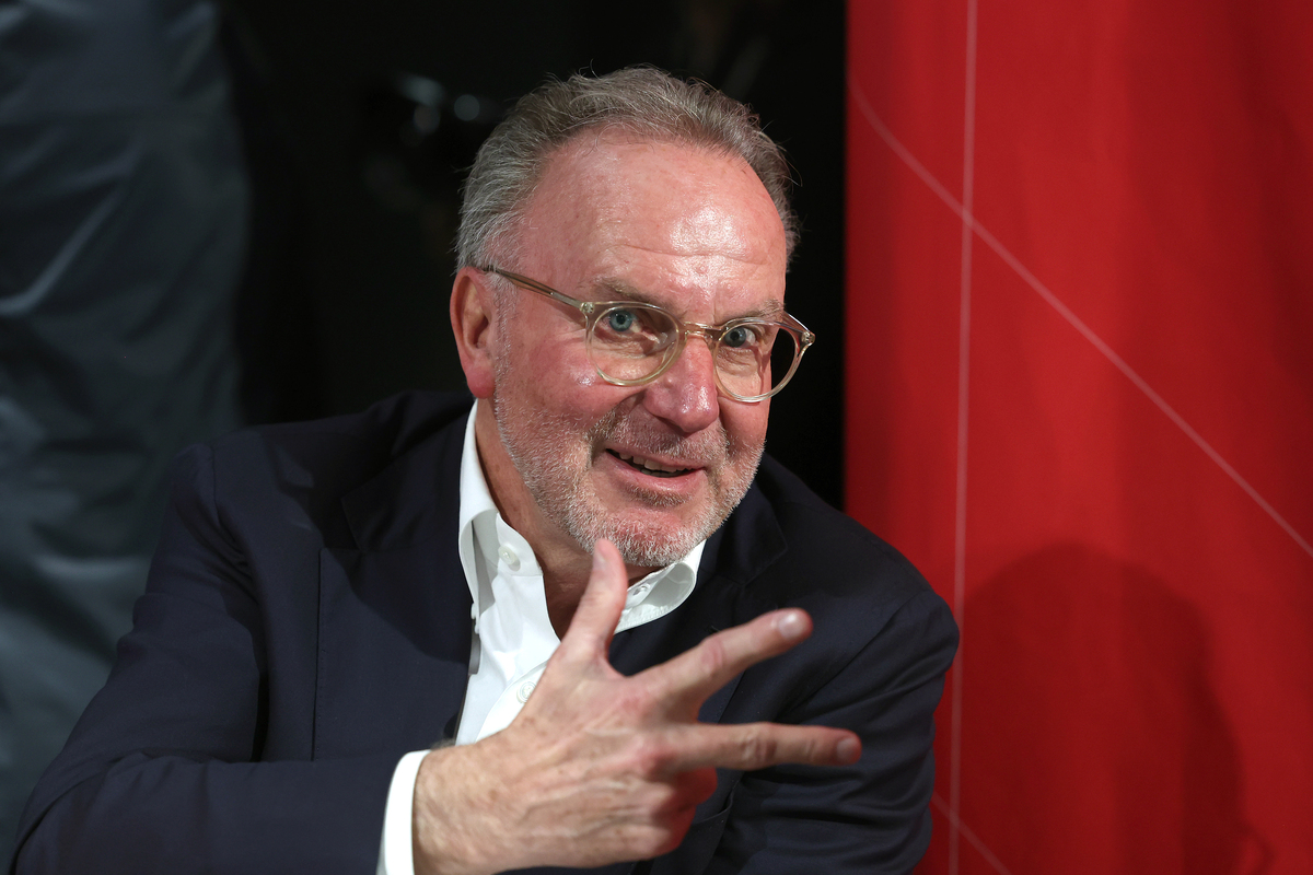 MUNICH, GERMANY - MARCH 19: Former Bayern and Inter player Karl-Heinz Rummenigge attends the opening of the special exhibition 'All the best, Sepp Maier!' celebrating Sepp Maier's 80th birthday at FC Bayern Museum on March 19, 2024 in Munich, Germany. The exhibition is a tribute to the birthday of goalkeeping icon. He spent 17 years in FC Bayern's first team, making 709 competitive appearances. (Photo by Alexander Hassenstein/Getty Images)