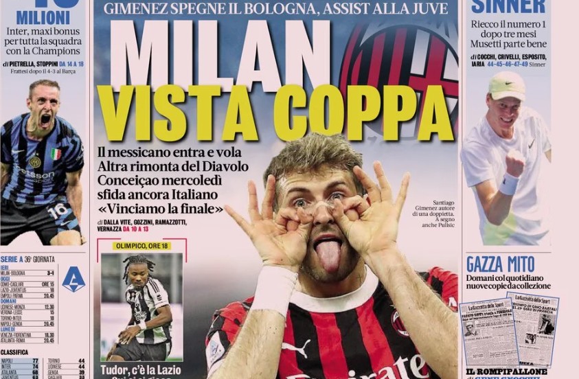 Today’s Papers – Milan see the Cup, Inter prize, Juventus pressure