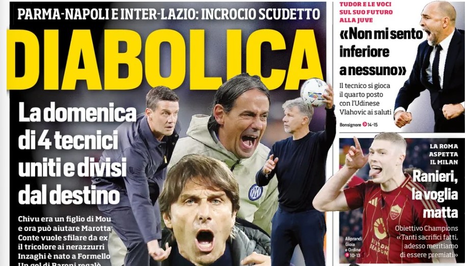 Today’s Papers – Diabolical title race, Tudor’s pride