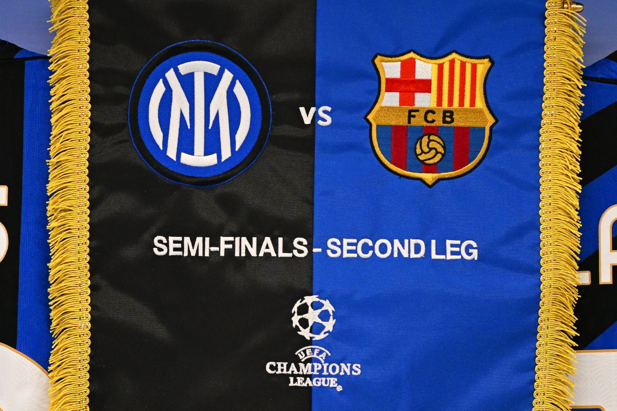 Logotipos del Inter de Barcelona en la Liga de Campeones