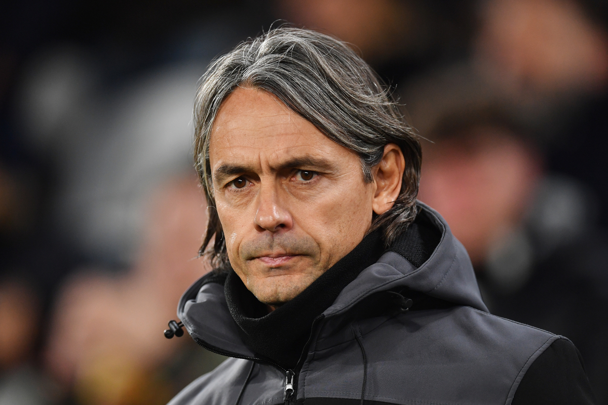 TURIN, ITALY - JANUARY 04: Filippo Inzaghi, Head Coach of US Salernitana, looks on prior to the Coppa Italia Round of 16 match between Juventus FC and US Salernitana at Allianz Stadium on January 04, 2024 in Turin, Italy. (Photo by Valerio Pennicino/Getty Images)