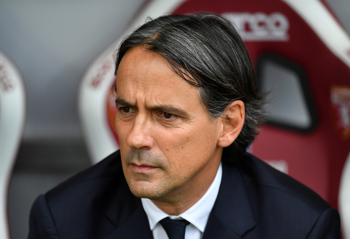 Turin, Italy - May 11: Simone Inzaghi, Head Coach of FC International, Looks on Prior to the Serie A Match Bethaeen Turin and FC International at Olympic Stadium of Turin on May 11, 2025 in Turin, Italy. (Photo by Valerio Pignicino/Getty Images)