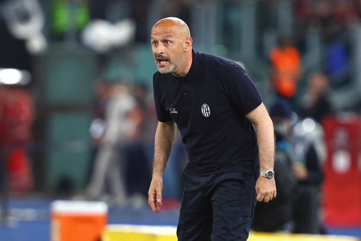 EPA12100656 Bologna Maincoach Vincenzo Italiano počas talianskeho plniacej futbalovej armády Bet AC Milan En Bologna FC v Ríme, Taliansko, 14. mája 202 EFE / Fedrieti