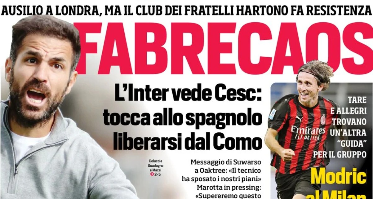 Today’s Papers – Fabrecaos, Tudor’s requests for Juventus