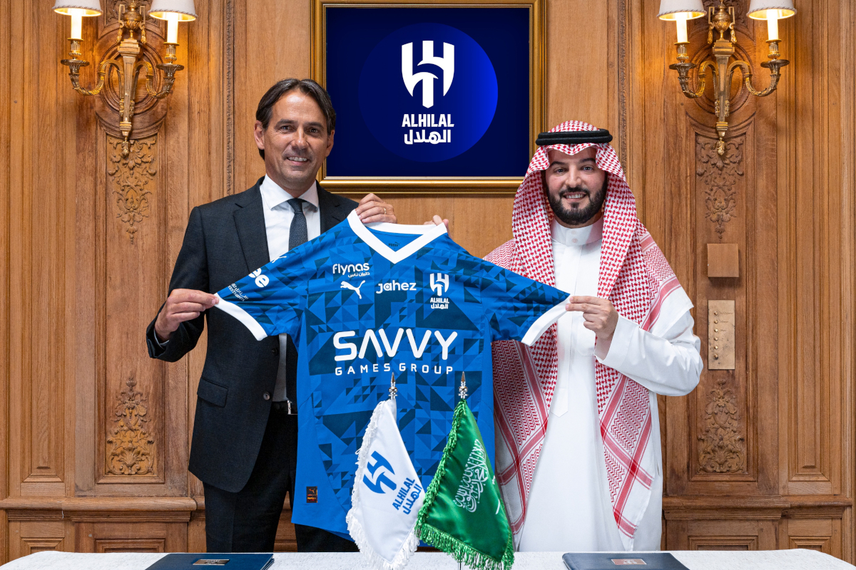Simone Inzaghi es el nuevo entrenador de Al-Hilal (@alhilal_fc)