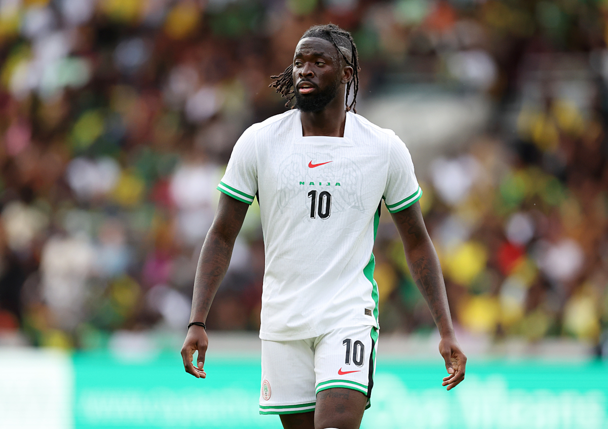 Brentford, Angleterre - 31 mai: Toluwalase Emmanuel Arokodare du Nigéria lors du match final de la Coupe Unity entre la Jamaïque et le Nigéria au GTECH Community Stadium le 31 mai 2025 à Brentford, en Angleterre. (Photo de Harry Murphy / Getty Images)