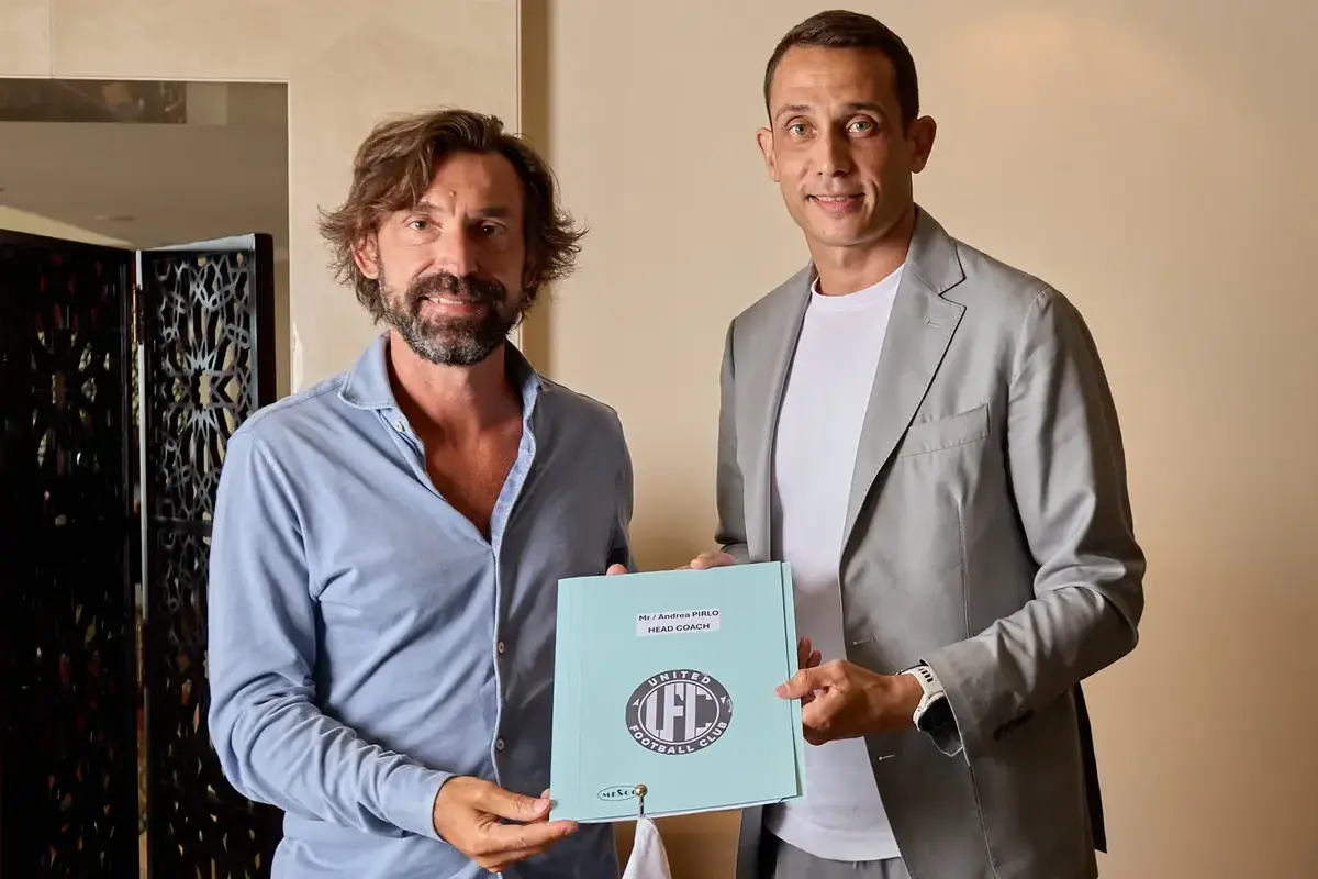 Official: Andrea Pirlo is the new head coach of the Dubai-based United FC of the UAE first division.