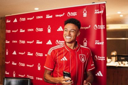 Official: Dan Ndoye joins Nottingham Forest in a permanent deal from Bologna. (picture via https://www.nottinghamforest.co.uk/)