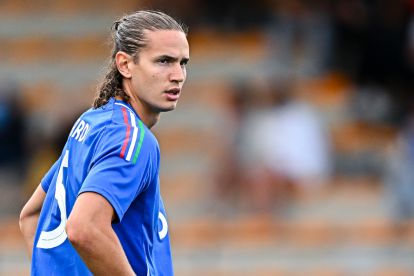 SALON-DE-PROVENCE, FRANCE - JUNE 12: Daniele Ghilardi of Italy U21 looks on during the 50th Tournoi Maurice Revello match between Italy U21 and Indonesia U20 at Stade Marcel Roustan on June 12, 2024 in Salon-de-Provence, France. (Photo by Simone Arveda/Getty Images)