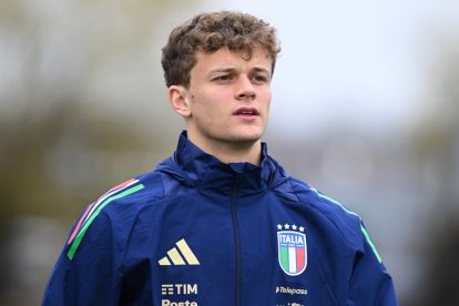 NEW YORK, NEW YORK - MARCH 23: Giorgio Scalvini of Italy arrives before Italy training session at NY Red Bulls TG on March 23, 2024 in New York, New York. (Photo by Claudio Villa/Getty Images)