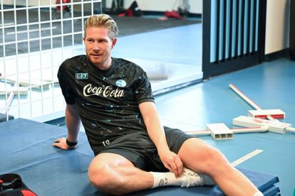 Kevin De Bruyne in pre-season training with Napoli.