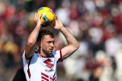 MONZA, ITALY - MARCH 02: Sebastian Walukiewicz of Torino in action during the Serie A match between Monza and Torino at U-Power Stadium on March 02, 2025 in Monza, Italy. (Photo by Francesco Scaccianoce/Getty Images)